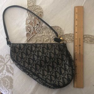 Vintage Monogram Dior Saddle Bag